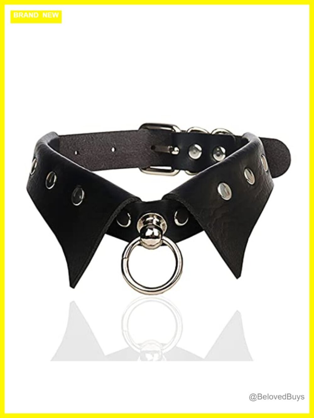 Gothic Leather Choker Necklace Punk Nightclub Jewelry